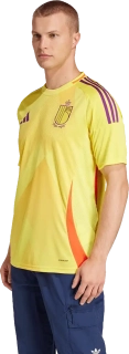 Pánský venkovní fotbalový dres Adidas Belgie 25/26 žlutý