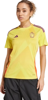 Dámský venkovní fotbalový dres Adidas Belgie 25/26 žlutý