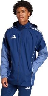 Pánská bunda s podšívkou Adidas Tiro 25 Competiton Allweather modrá2