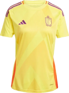 Dětský venkovní fotbalový dres Adidas Belgie 25/26 žlutý