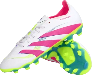 Pánské kopačky lisovky Adidas Predator League MG bílo-růžové