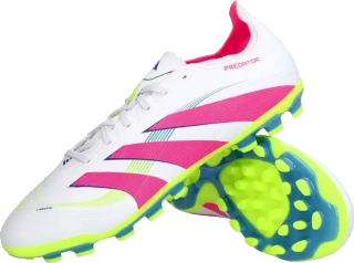 Pánské kopačky lisovky Adidas Predator League 2G/3G AG bílo-růžové