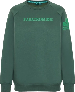 Dětská mikina Bodytalk Panathinaikos FC 24/25 Crew Neck zelená