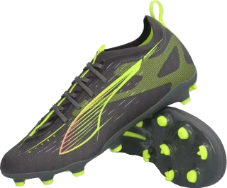 Dětské kopačky lisovky Puma Ultra 5 Pro FG/AG černo-šedé