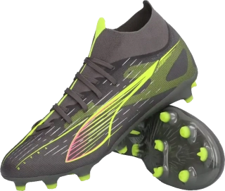 Pánské kopačky lisovky Puma Ultra 5 Match+ FG/AG černo-šedé