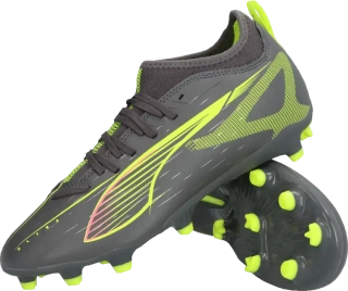 Dětské kopačky lisovky Puma Ultra 5 Match FG/AG černo-šedé