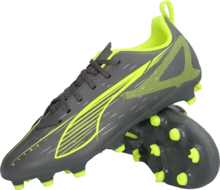 Dětské kopačky lisovky Puma Ultra 5 Play FG/AG černo-šedé