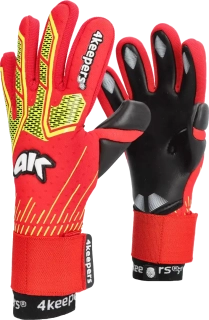 Dětské brankářské rukavice 4keepers Neo Lava NC červené