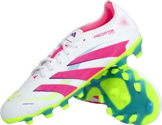 Pánské kopačky lisovky Adidas Predator Pro MG bílo-růžové