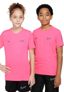Dětské tričko Nike Kylian Mbappé Academy růžové