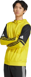 Pánská mikina s kapucí Adidas Squadra 25 Hoody žlutá