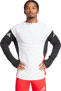 Pánský funkční fotbalový tréninkový top Adidas Tiro 25 Pro bílý