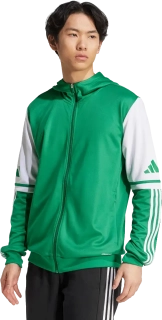 Pánská mikina s kapucí Adidas Squadra 25 Hoody zelená