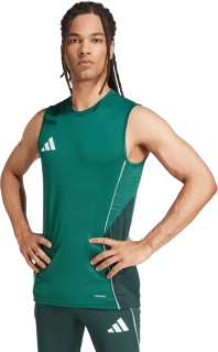 Pánský dres bez rukávů Adidas Tiro 25 Competition Training zelený