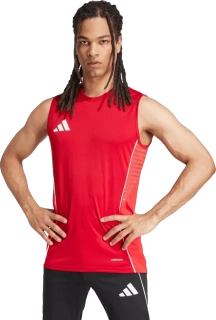 Pánský dres bez rukávů Adidas Tiro 25 Competition Training červený