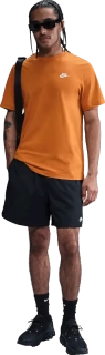 Pánské tričko s krátkým rukávem Nike Sportswear Club oranžové