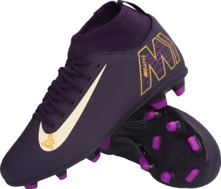 Dětské lisovky Nike Mercurial Superfly 10 Club Kylian Mbappé FG/MG fialové
