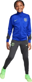 Dětská tepláková souprava Nike FC Barcelona 24/25 Strike modro-šedá