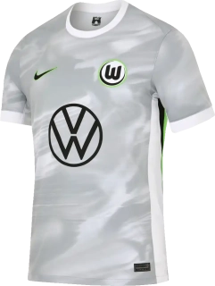 Pánský venkovní fotbalový dres Nike VfL Wolfsburg 25/26 šedý