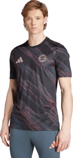 Pánský předzápasový fotbalový dres Adidas FC Bayern 25/26 černý