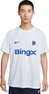 Pánský předzápasový dres Nike Chelsea FC 25/26 Academy Pro bílý