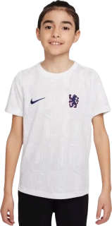 Dětský předzápasový dres Nike Chelsea FC 25/26 Academy Pro bílý