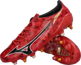 Pánské kopačky kolíky Mizuno Alpha II 40th Japan Mix červené