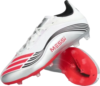 Dětské kopačky lisovky Adidas F50 Elite Messi FG stříbrné2