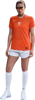 Dámský domácí fotbalový dres Nike Nizozemí 25/26 oranžový