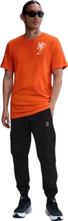 Pánské tričko s krátkým rukávem Nike Nizozemí 25/26 Crest Tee oranžové