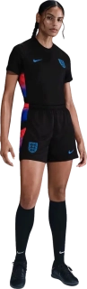Dámské venkovní fotbalové šortky Nike Anglie 25/26 černé