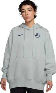 Dámská volnější mikina Nike Inter Milan 25/26 Phoenix Fleece šedá