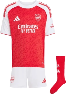 Dětská domácí souprava Adidas Arsenal FC 25/26 malé děti bílo-červená