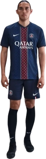 Pánské domácí zápasové fotbalové šortky Nike PSG 25/26 modré