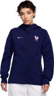 Dámská flísová mikina Nike Francie 25/26 Tech Fleece Windrunner modrá
