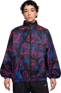 Dámská tkaná fotbalová bunda Nike Anglie 25/26 Essential Windrunner černá