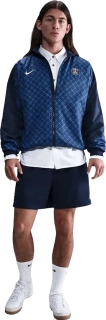 Pánská prezentační fotbalová bunda Nike PSG 25/26 Anthem modrá