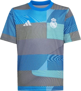 Dětská předzápasový dres Adidas Real Madrid 25/26 modrý