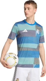 Pánský předzápasový dres Adidas Real Madrid 25/26 modrý