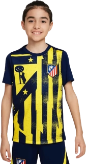 Dětský předzápasový dres Nike Atlético Madrid 25/26 Academy Pro žlutý