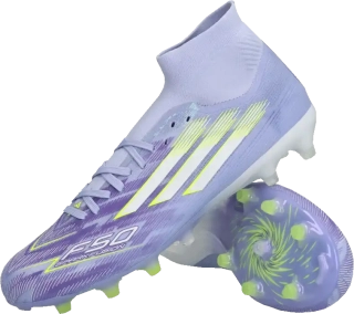 Dámské kopačky lisovky Adidas F50 Pro Mid FG/AG fialové