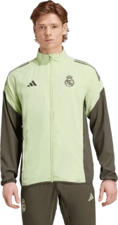 Pánská prezentační bunda Adidas Real Madrid 25/26 světle zelená