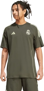 Pánské tréninkové tričko Adidas Real Madrid 25/26 Tee tmavě zelené