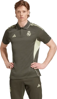 Pánská polokošile Adidas Real Madrid 25/26 Polo tmavě zelená
