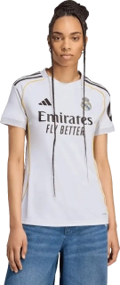 Dámský domácí fotbalový dres Adidas Real Madrid 25/26 bílý