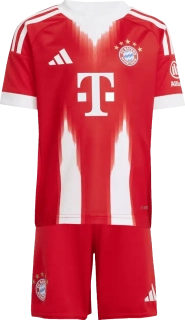 Dětská domácí souprava Adidas FC Bayern 25/26 por malé děti červená