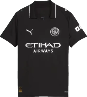 Dětský venkovní fotbalový dres Puma Manchester City 25/26 černý