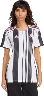 Dámský domácí fotbalový dres Adidas Juventus FC 25/26 bílo-černý