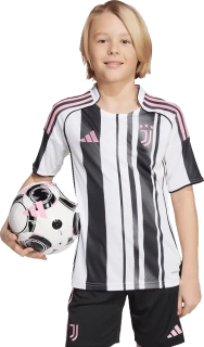 Dětský domácí fotbalový dres Adidas Juventus FC 25/26 bílo-černý