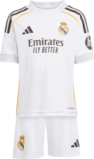 Dětská domácí souprava Adidas Real Madrid 25/26 malé děti bílá